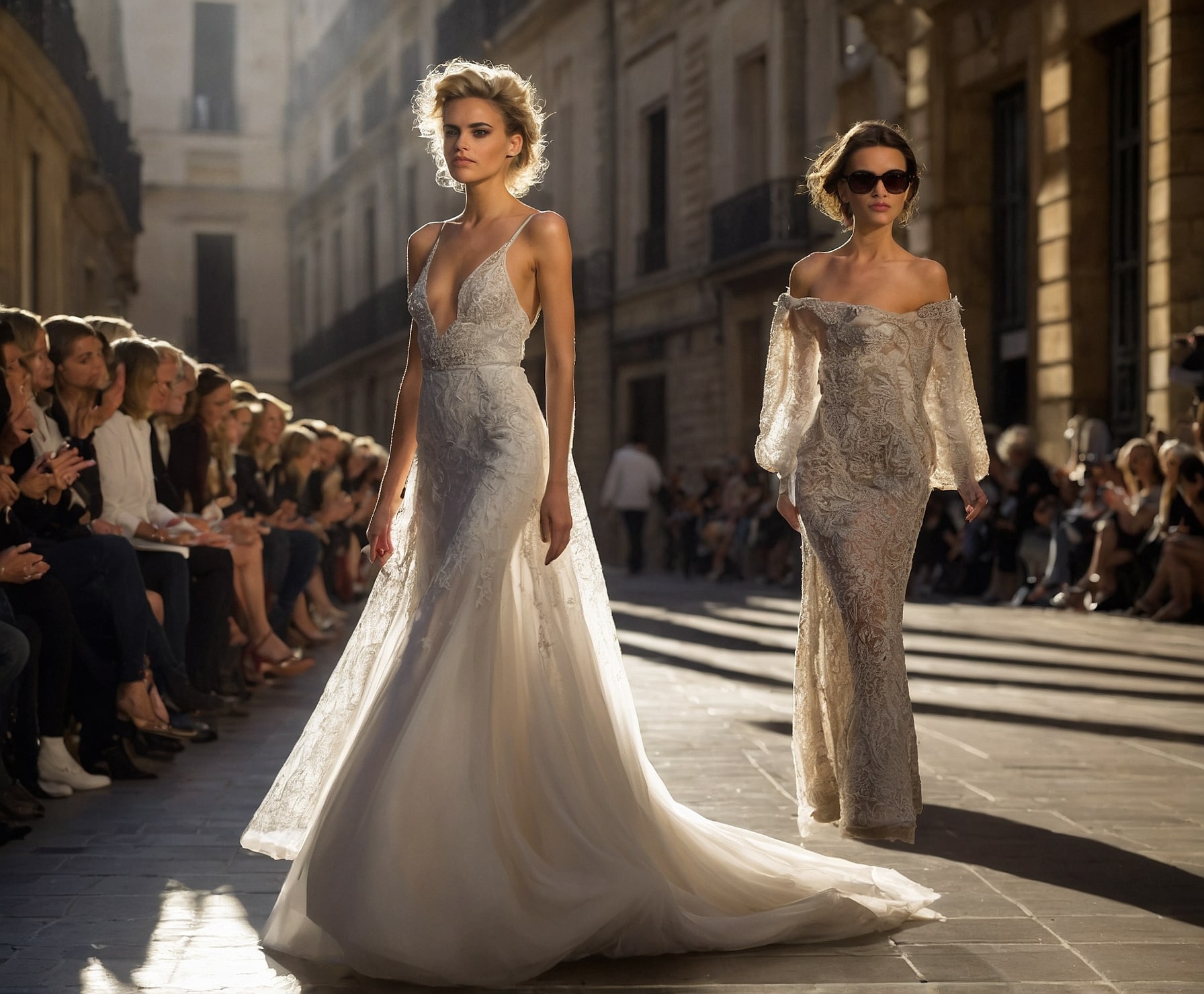 Desfile de moda internacional en París.