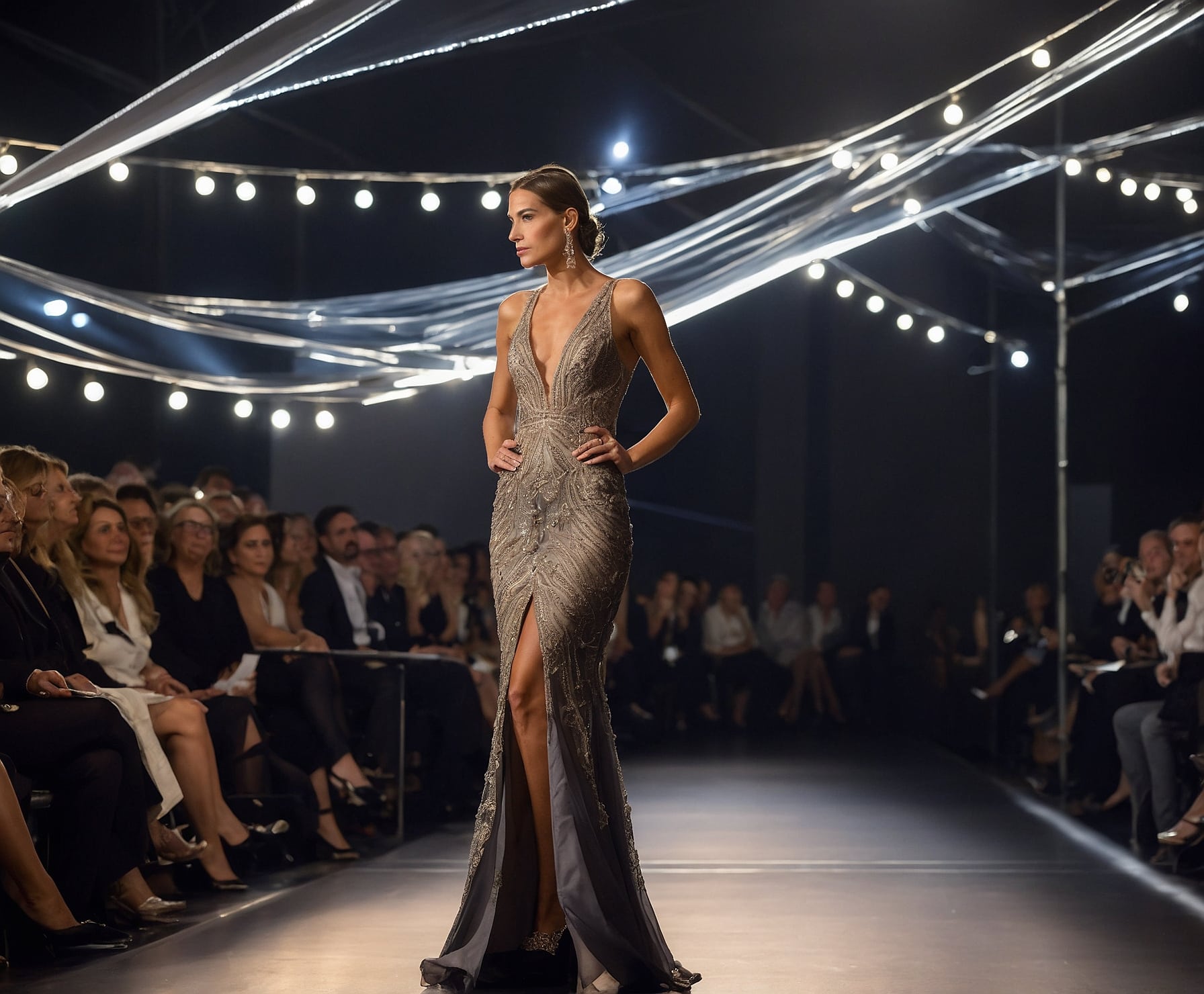 Desfile internacional de alta costura en Milán